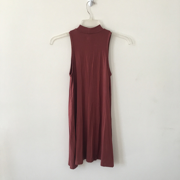 SILENCE + NOISE Mock-Neck Mini Swing Dress - Picture 3 of 5